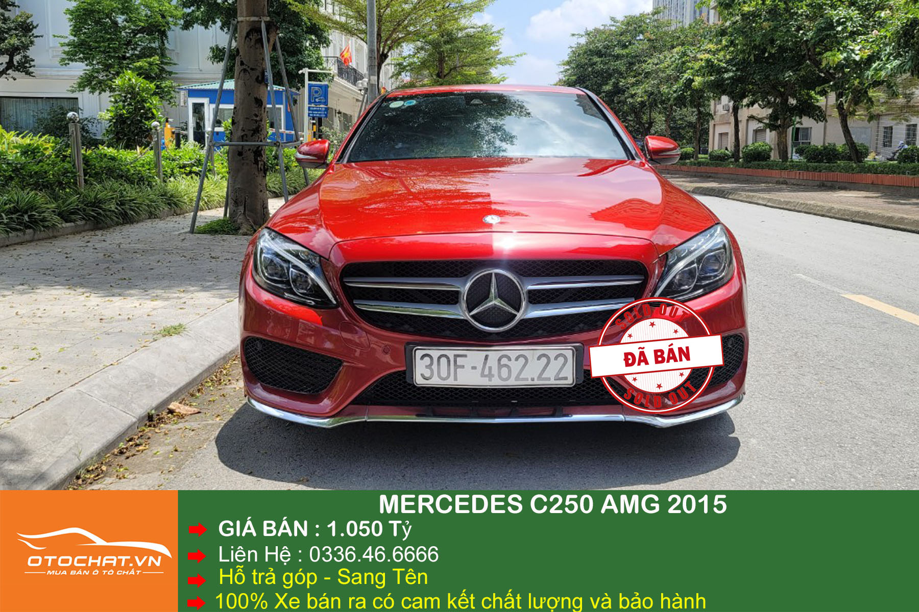 Mercedes C250 AMG 2015 Đỏ 